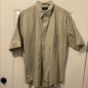 BILL BLASS GREEN CHECKERED SHIRT!! XL
